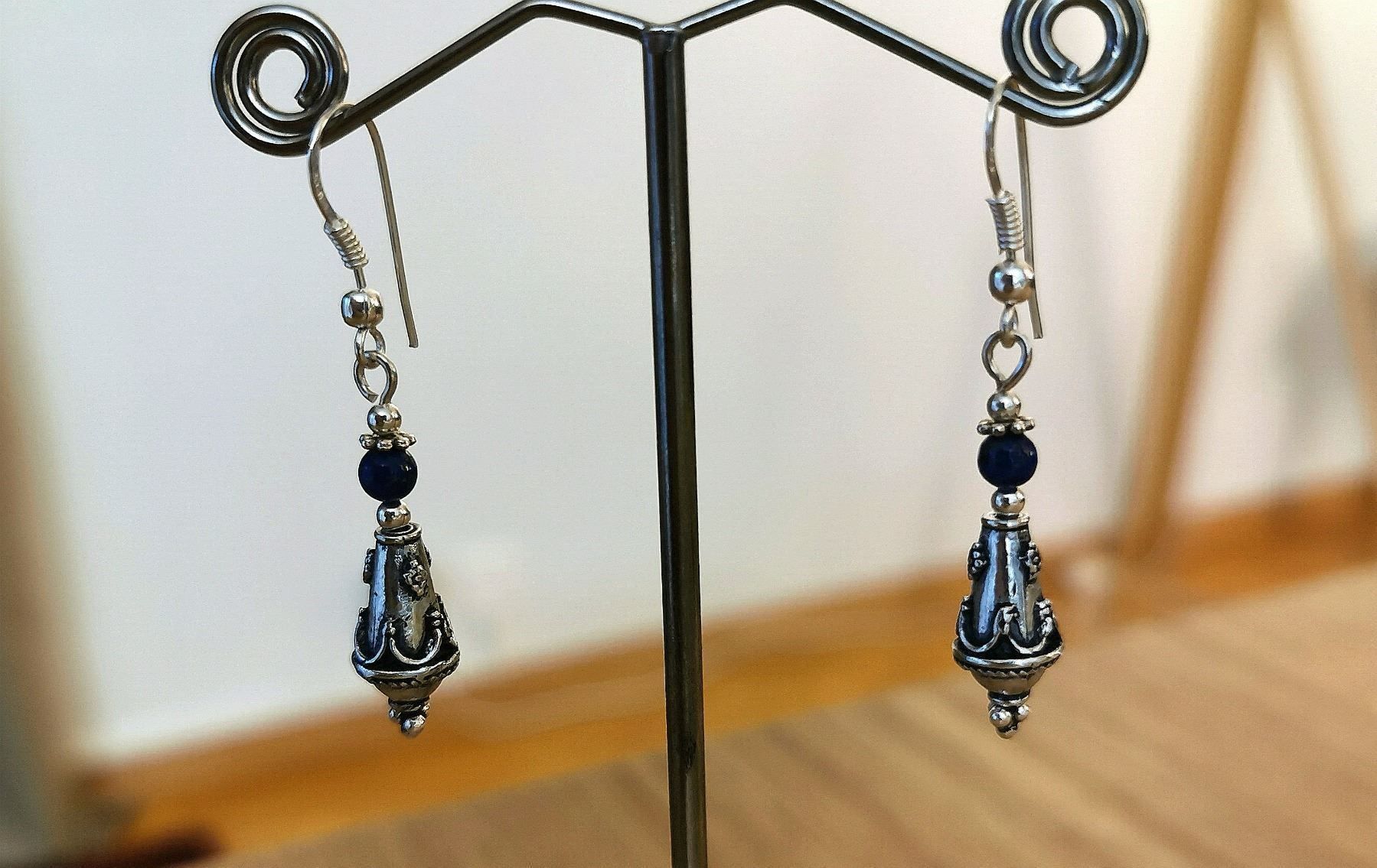 Orecchini pendenti & Orecchini a lobo: Boucles d'oreilles Argent 925 Lapis-lazuli – Nuovo e nell'imballaggio originale da Veyrier venduto da Leilazizou 4