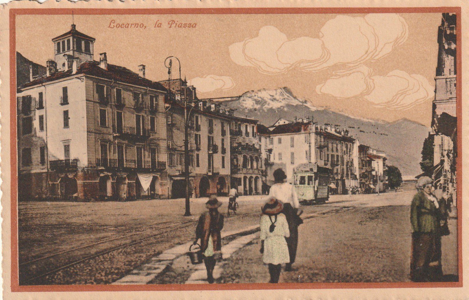 Ansichtskarten: Locarno La Piazza belebt – Gebraucht aus Rorschacherberg von fratovi2