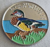 Münze Kuba 1 Peso 1996 Fauna del Caribe Ente