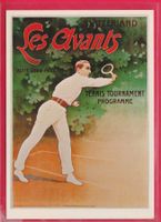 WERBEKARTE, Les Avants Tennisplakat Postkarte ca. 1925