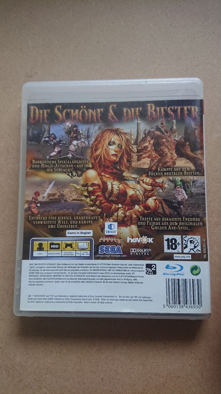 Giochi: Golden Axe Beast Rider - PS3 - – Usato da Chur venduto da FreakofRarity 1