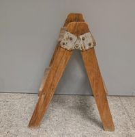 Vintage Holz-Tritthocker & Deko-Regal Bockleiter