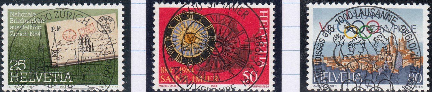 Tutti i francobolli: 705-707 passende Vollstempel vom Ort – Usato da Spreitenbach venduto da Lienbi01