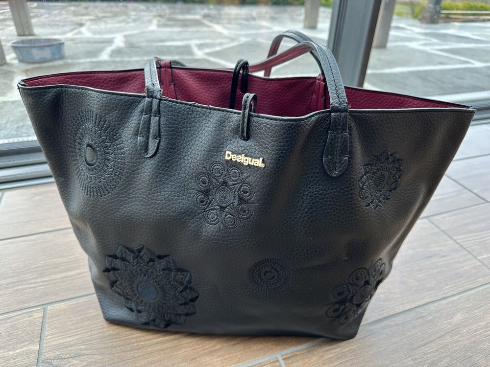 Faszinierend Desigual Tasche Schwarz Ebenbild