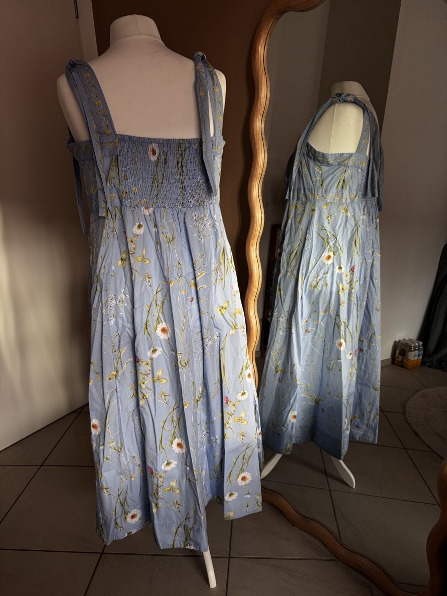 H&M Vestiti: Blumiges Sommerkleid hellblau, XXL – Nuovo (secondo la descrizione) da Muttenz venduto da einfach-schoen 2