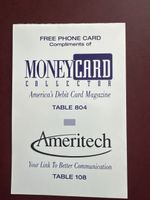 Carte téléphonique de collection Ameritech Detroit 1994