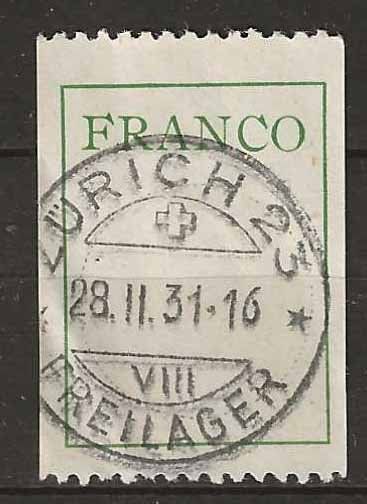 Tutti i francobolli: FRA99 - 1 étiquette Franco obl. – Usato da Trélex venduto da Phil_Albert