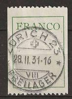 FRA99 - 1 étiquette Franco obl.