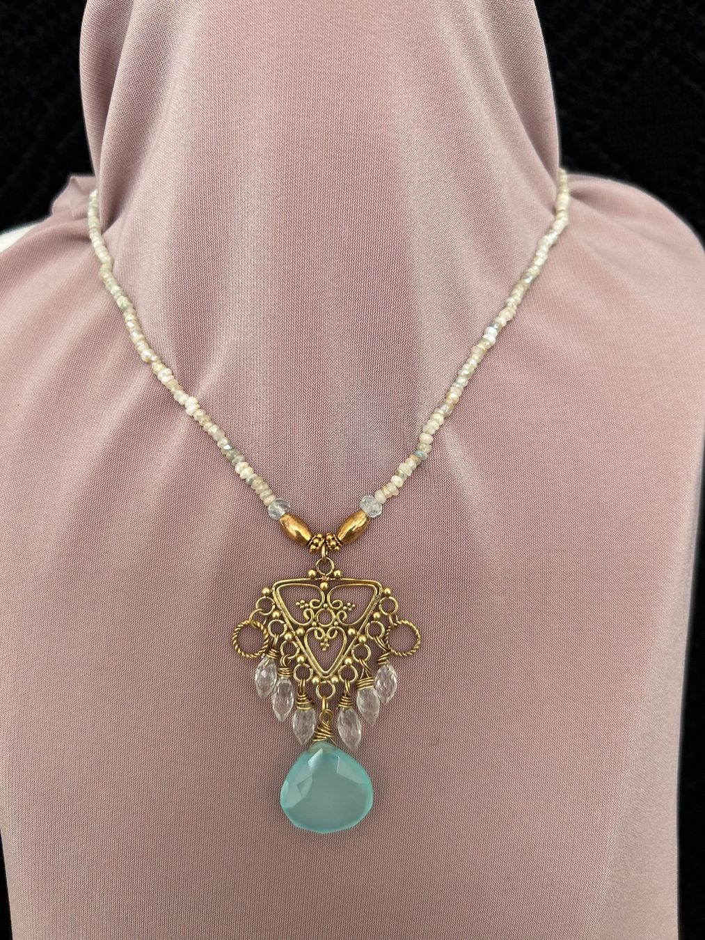 Autres bijoux: Schmuck-Set Boho-Stil gold-türkis Nr. 23 – Neuf (Voir description) à Rothenburg par stacostaco 1