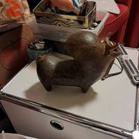 Aussergewöhnliche Keramik Figur, ein Unikat! Top!