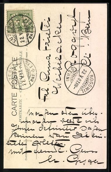 Cartoline postali: Luzern, Pension Gyger, Dreilindenstrasse – Usato da Berlin venduto da bartko-reher 1