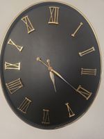 ☆ Wanduhr in Farbe Schwarz/Gold ☆