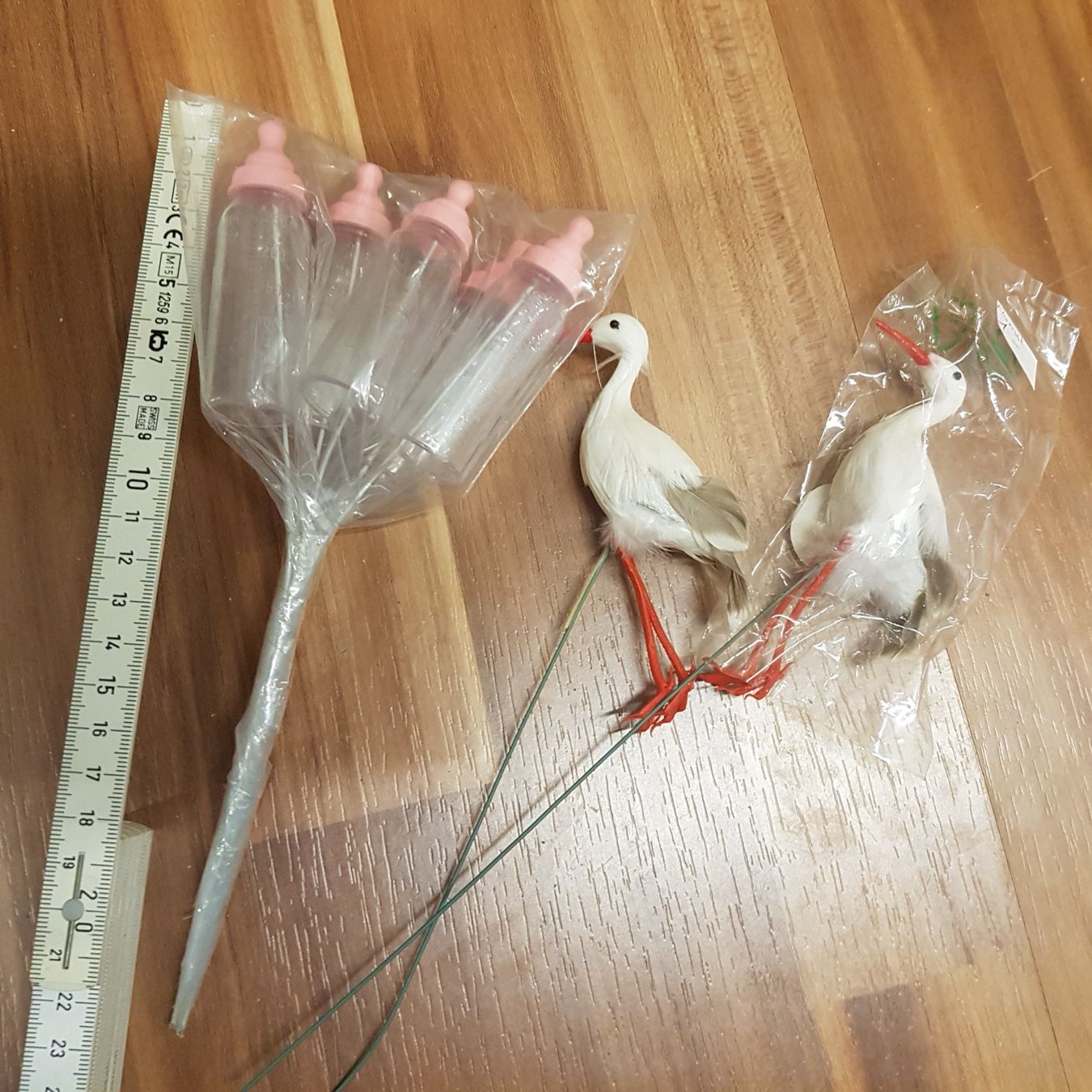 Toutes les décorations: Stecker Storch und Babyflaschen b25 – Neuf avec emballage d'origine à Schwarzenburg par Flamingo07 1