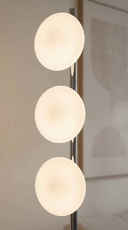 Lampade: Moderne Chrom-Stehlampe mit 3 Leuchten – Usato da mühlau venduto da MoonCrypto 1