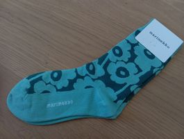 Socken Marimekko Blumen grün Grösse 37-39 Neu
