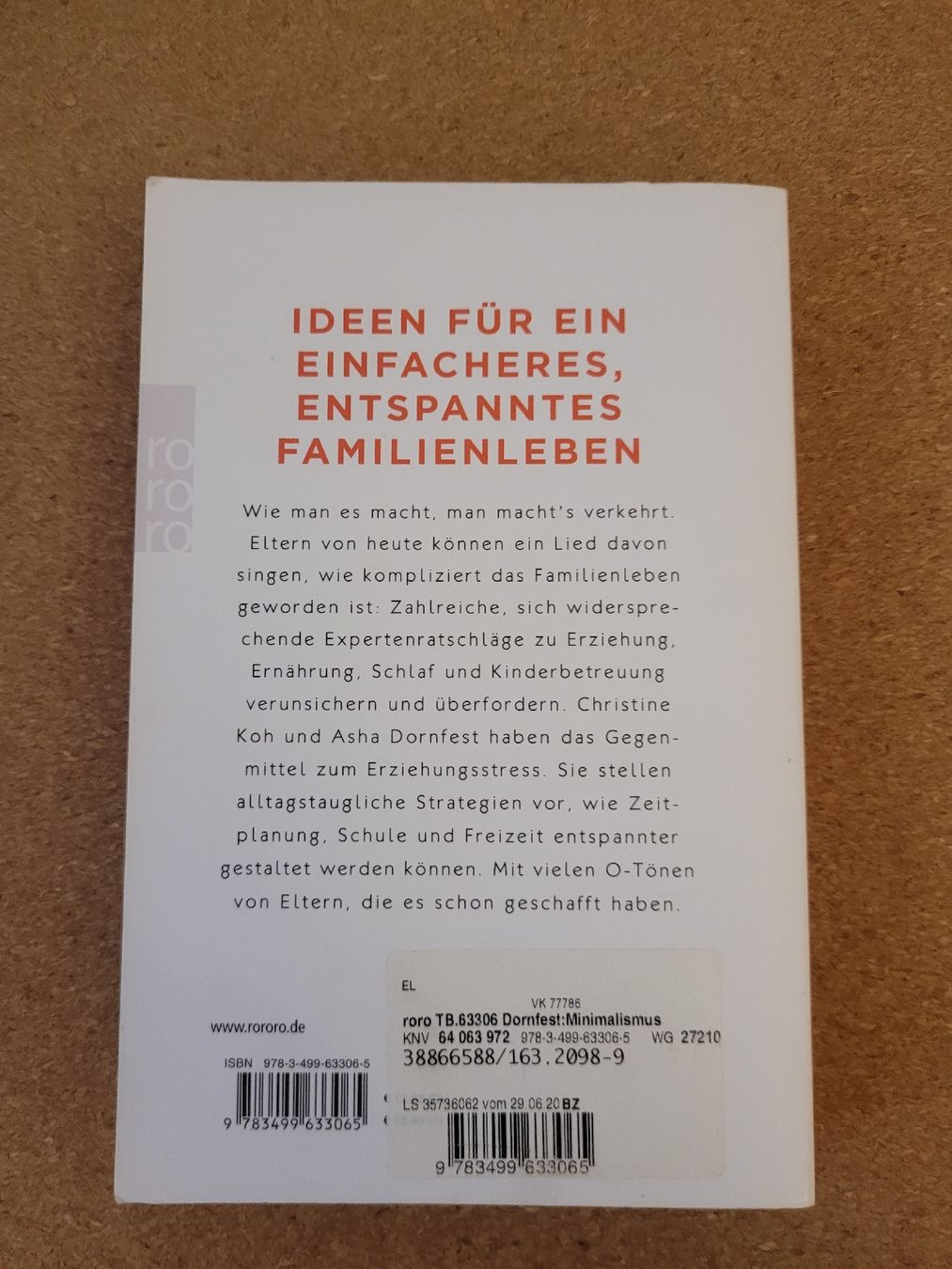 Libri: Minimalismus für Eltern – Usato da Perlen venduto da Safari_23 1