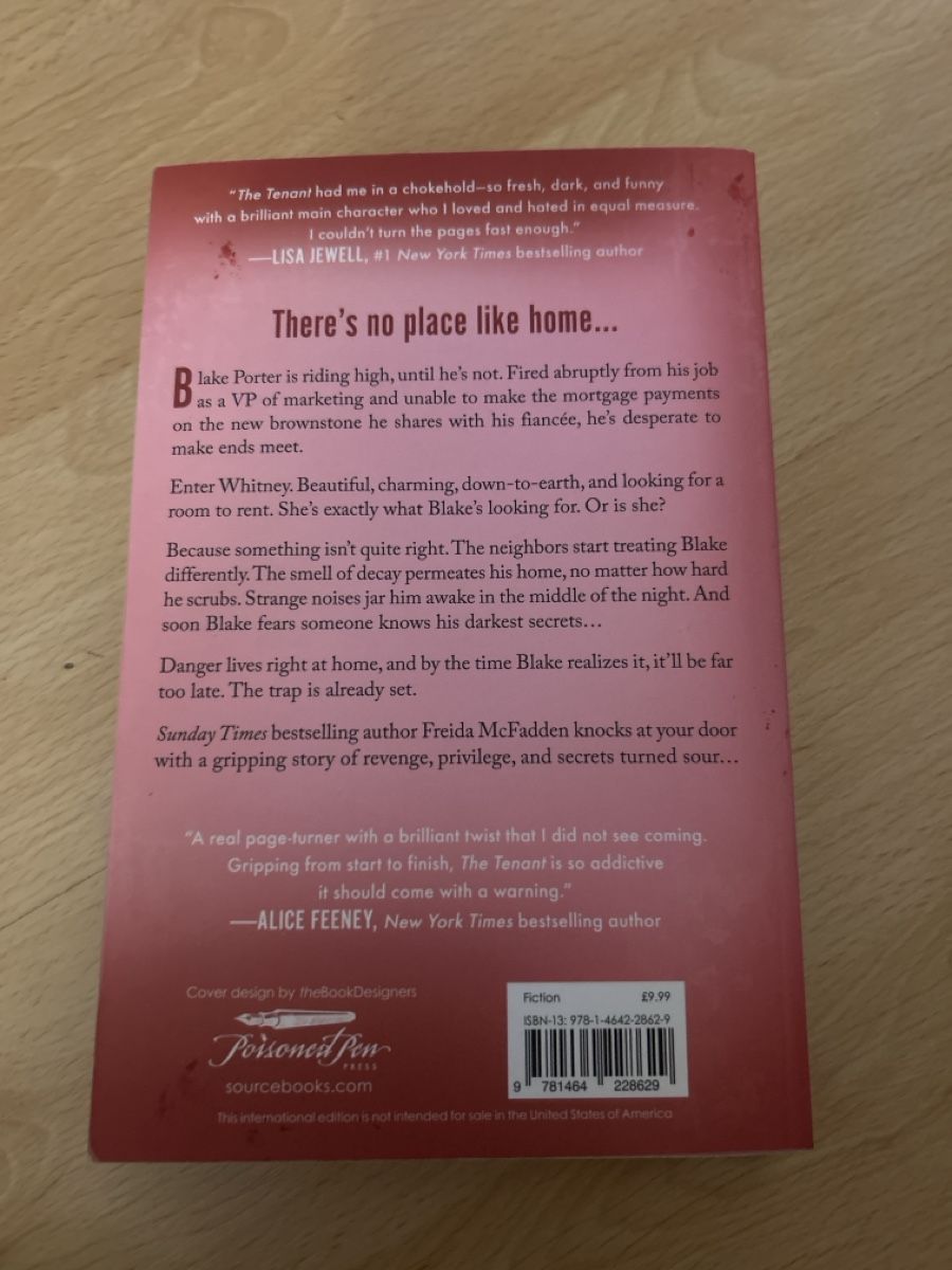 Libri: The Tenant – Usato da Cugy FR venduto da clemence1101 1