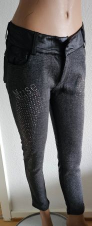 Neue chice Damen Hose mit Strass, Grösse XL