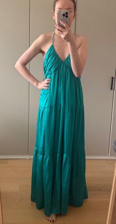 Mango Maxikleid Grün, Gr. L, Neu mit Etikett, Sommer ☀️