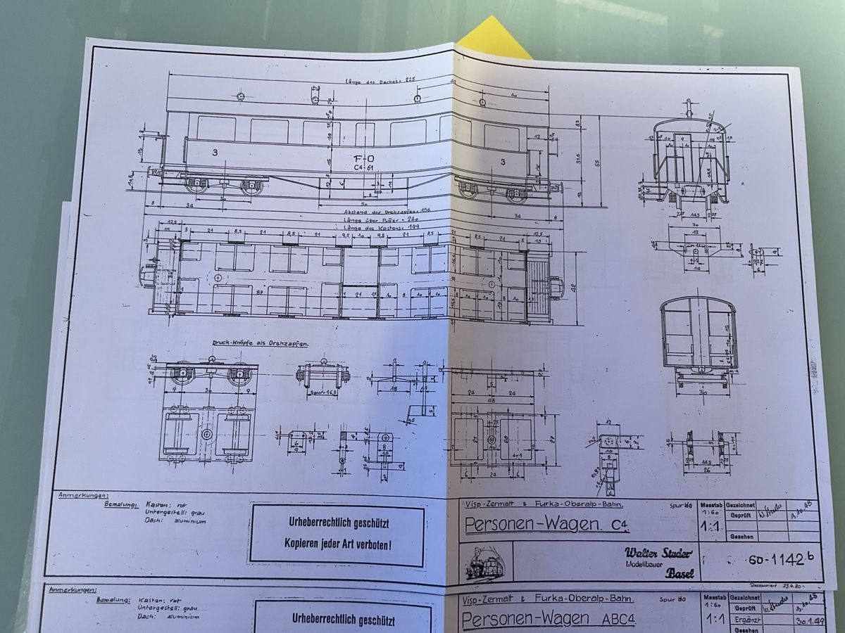 Modelleisenbahnen: 7 Plans pour modélisme ferroviaire, Wagon BVZ & FO – Neu (gemäss Beschreibung) aus Chexbres von rochecolombe 5