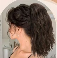 NEUES Haarteil mit Clip schwarz-braun 30 cm lang - 225491