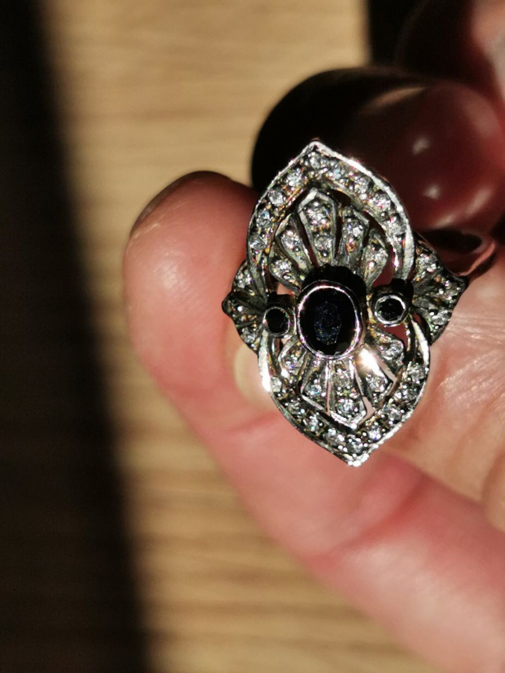 Bagues: Damen Silber 925 Ring Ring mit Saphire – Neuf (Voir description) à Schlieren par vlalif 8