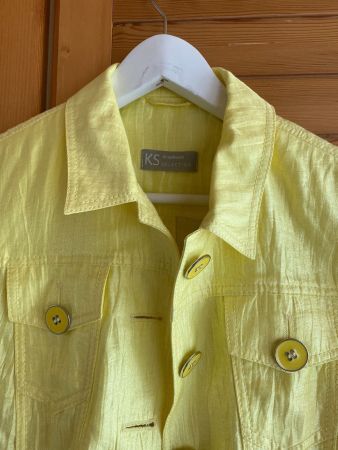 Jacke aus Viskose und Leinen