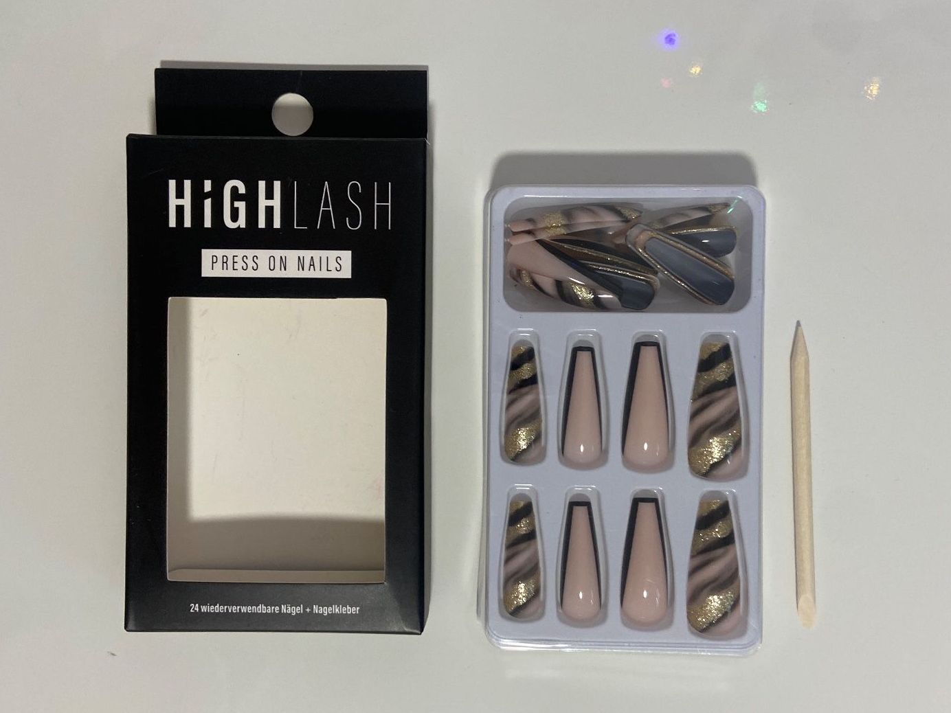 Unghie finte: HighLash Press On Nails - Ballerina lang – Nuovo (secondo la descrizione) da Zürich venduto da dedasiba 2