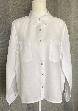 Rachel Zoe Leinenbluse Grösse L