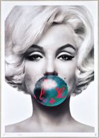 Death NYC Ltd Ed Pop Art Druck " Vuitton Bubble Gum Monroe