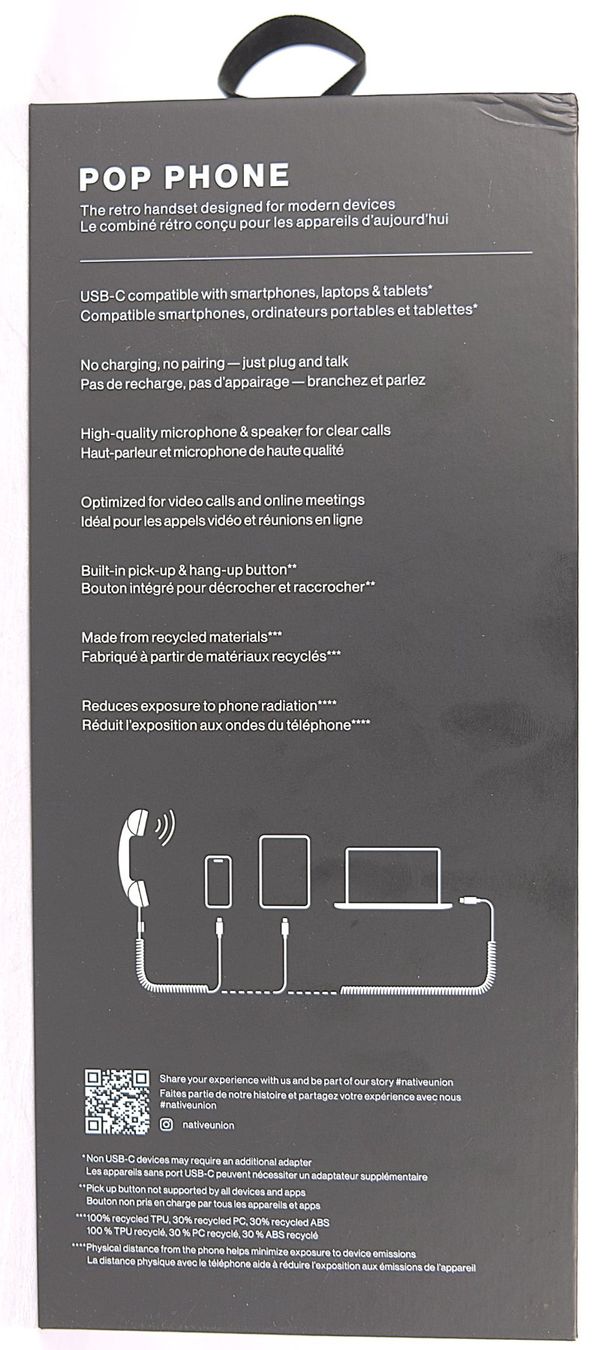 Giocattoli: Native Union POP PHONE - Black – Nuovo e nell'imballaggio originale da Volketswil venduto da brockipfannenstil 5