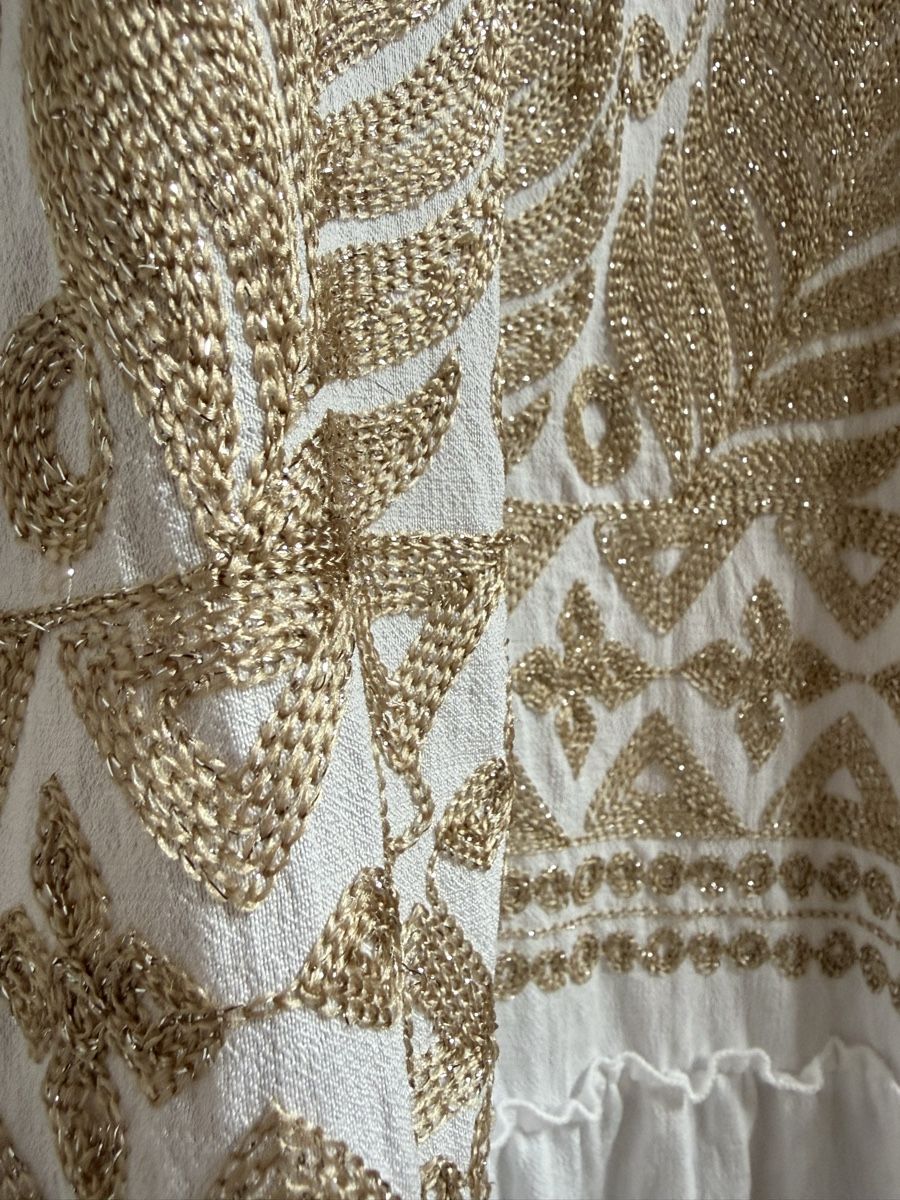 Kleider: Boho Maxikleid aus Viskose / Leinen – Neu (gemäss Beschreibung) aus Sigriswil von ck56 6