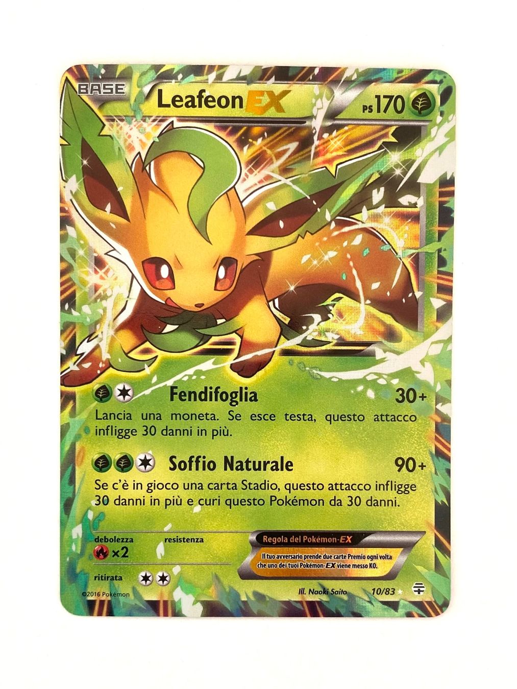 Pokémon Sammelbilder & Trading cards: 🇮🇹 Leafeon EX 10/83 Pokémon Generations – Gebraucht aus Steinhausen von kepler.rosie