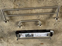 Porte-serviettes et barre de maintien en acier inoxydable