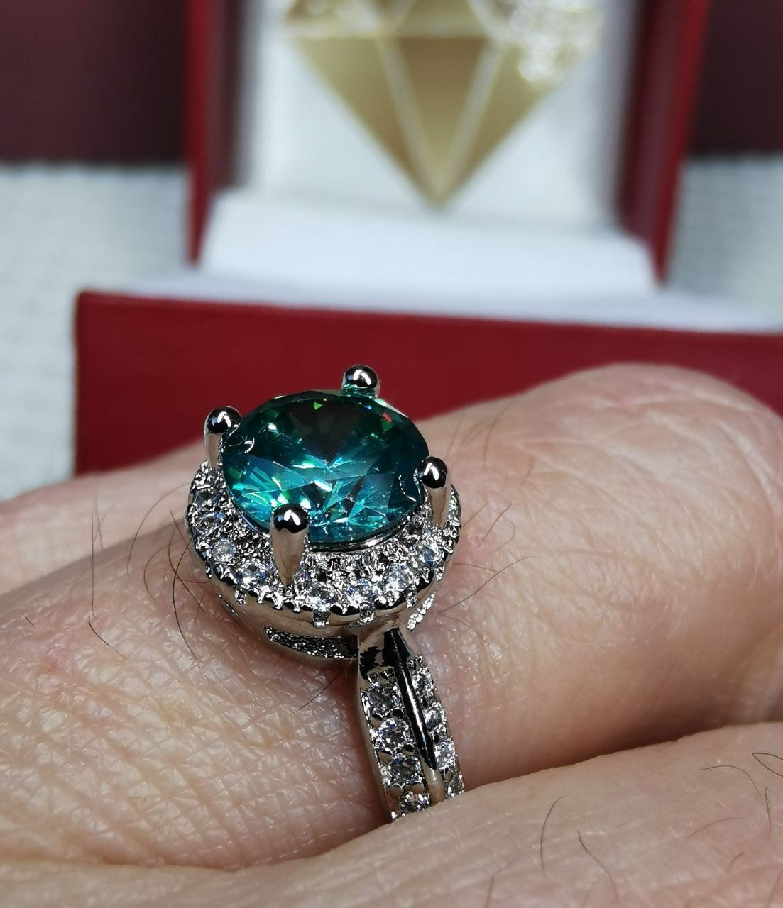 Anelli: Bague avec zircons – Nuovo e nell'imballaggio originale da Reconvilier venduto da Tsma67 3