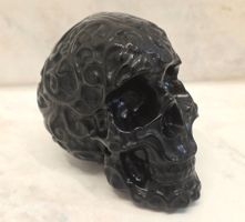 Obsidian Schädel 418g
