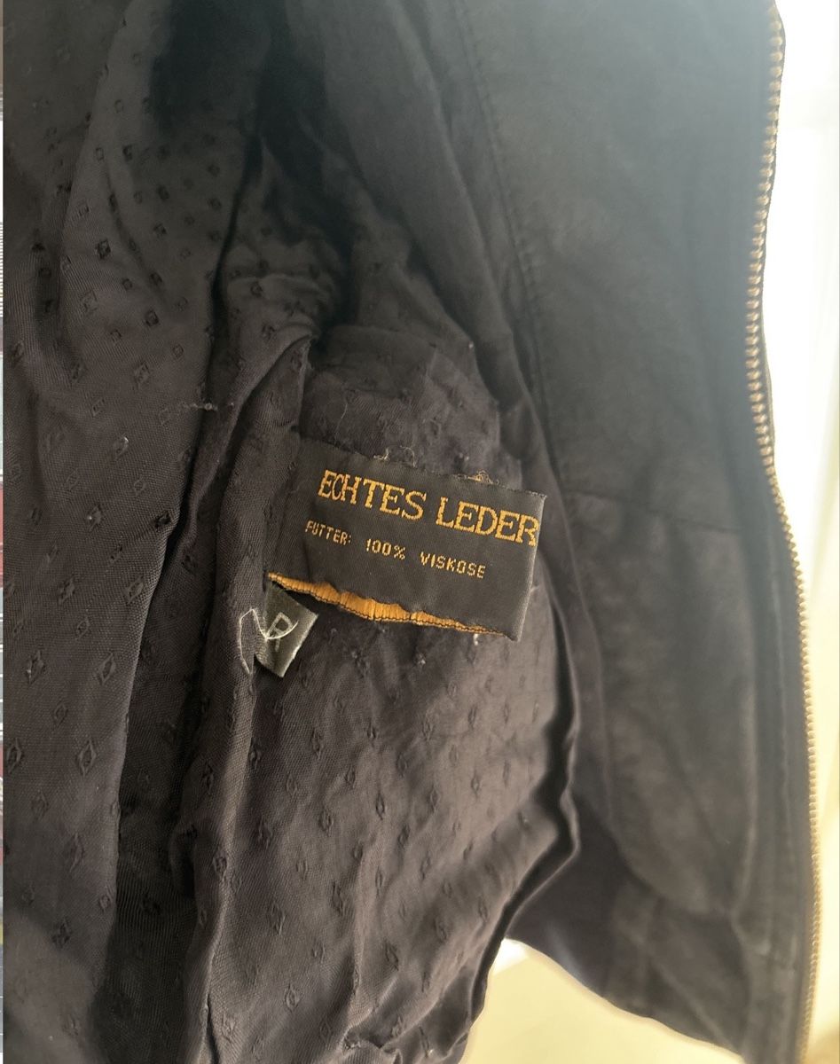Giacche: Herren Lederjacke schwarz Echtleder  – Usato da Basel venduto da bul_z6dk 3
