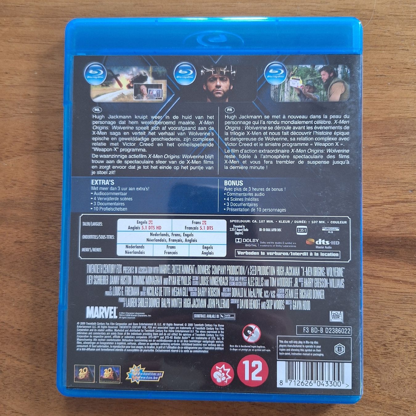Tutti i DVDs: X-Men Origins : Wolverine - Bluray – Usato da Porrentruy venduto da Ikoss 1