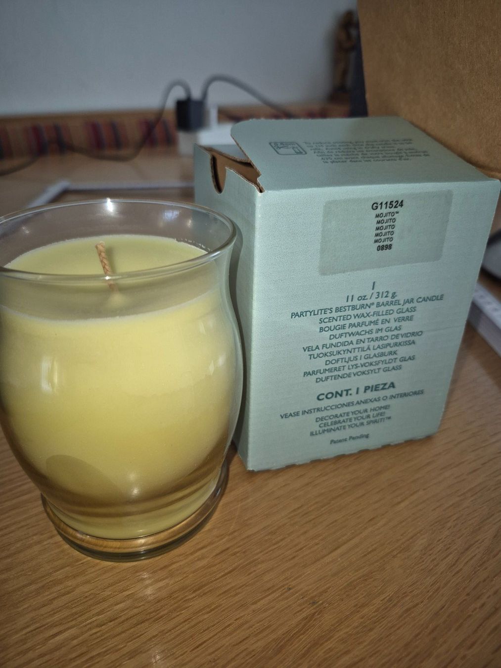 Partylite Candele: Partylite Duftwachsglas Mojito – Usato da Buttikon SZ venduto da sefa02