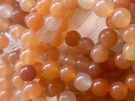 Strang echte rote Aventurin beads 6 mm