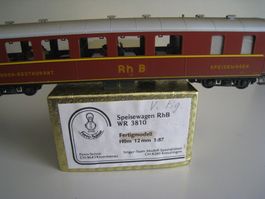 Ferro Suisse Rhb WR 3810 Speisewagen + Figuren
