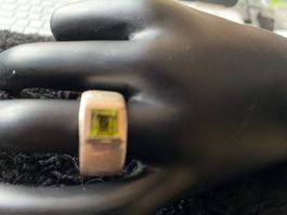 Ring, Silber/Peridoz, Durchm.55mm, (4)