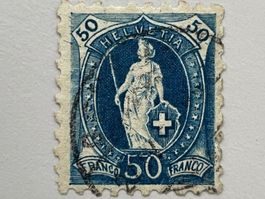 1888, Stehende Helvetia, ZNr. 70B, gestempelt (KP: 575 CHF)