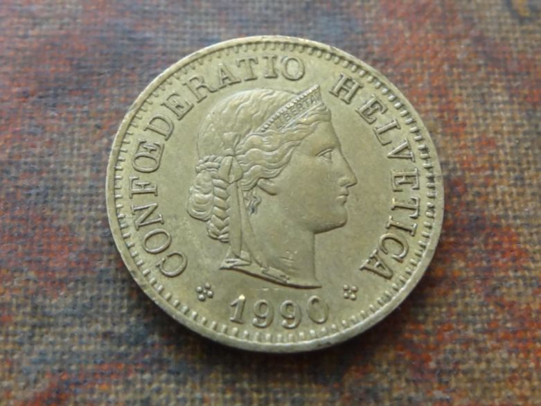 Tutti le monete: 5 Rp. 1990 – Usato da Romanel-sur-Lausanne venduto da Swift13