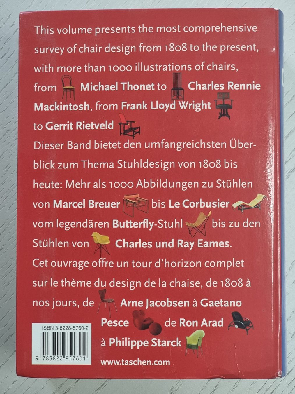 Libri: 1000 Chairs Designklassiker Stühle – Usato da Villigen venduto da Tschachtlan 2