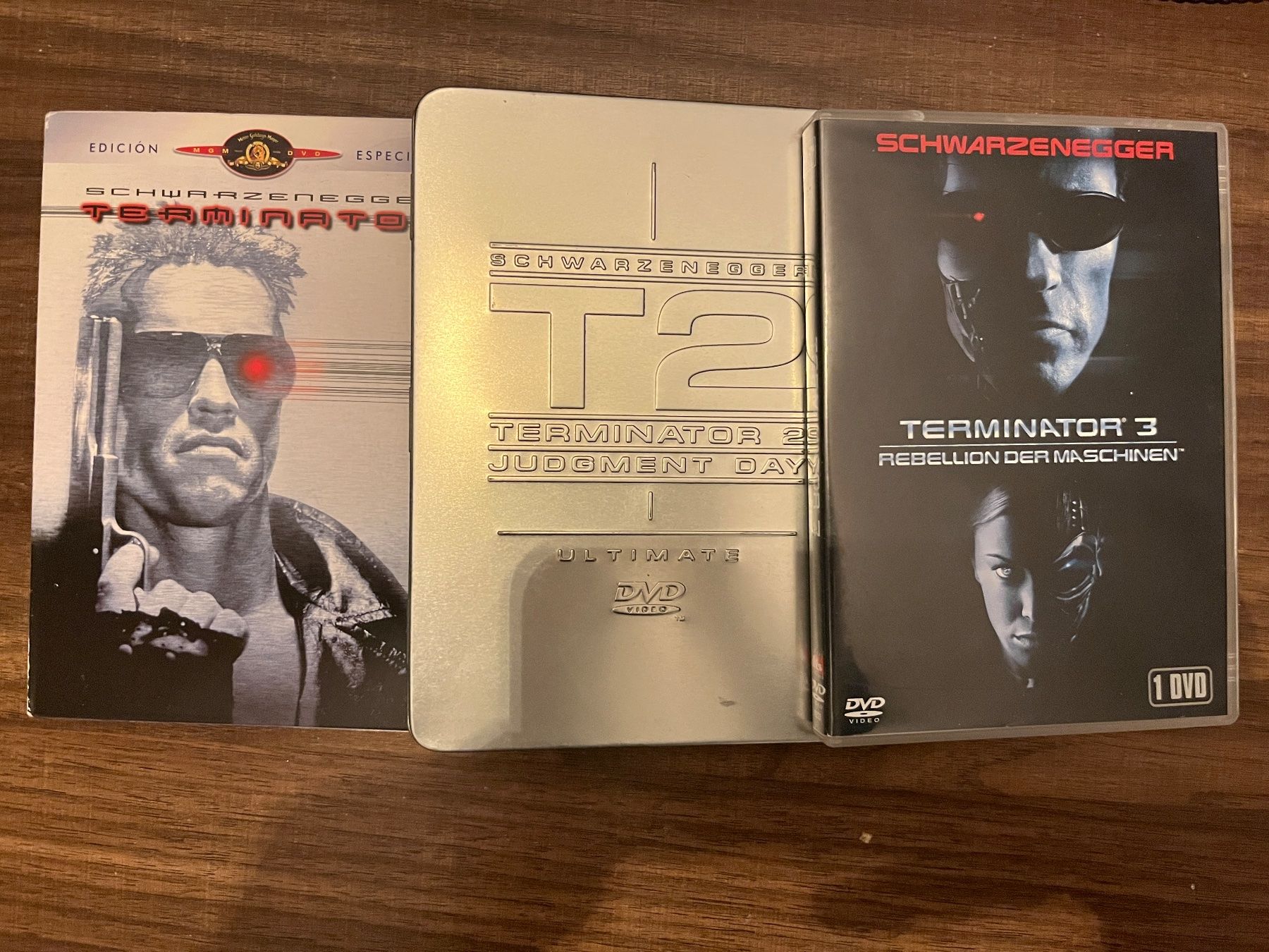Alle DVDs: Terminator 1-3 DVD 📀 | Arnold Schwarzenegger – Neu (gemäss Beschreibung) aus Sierre von black.box