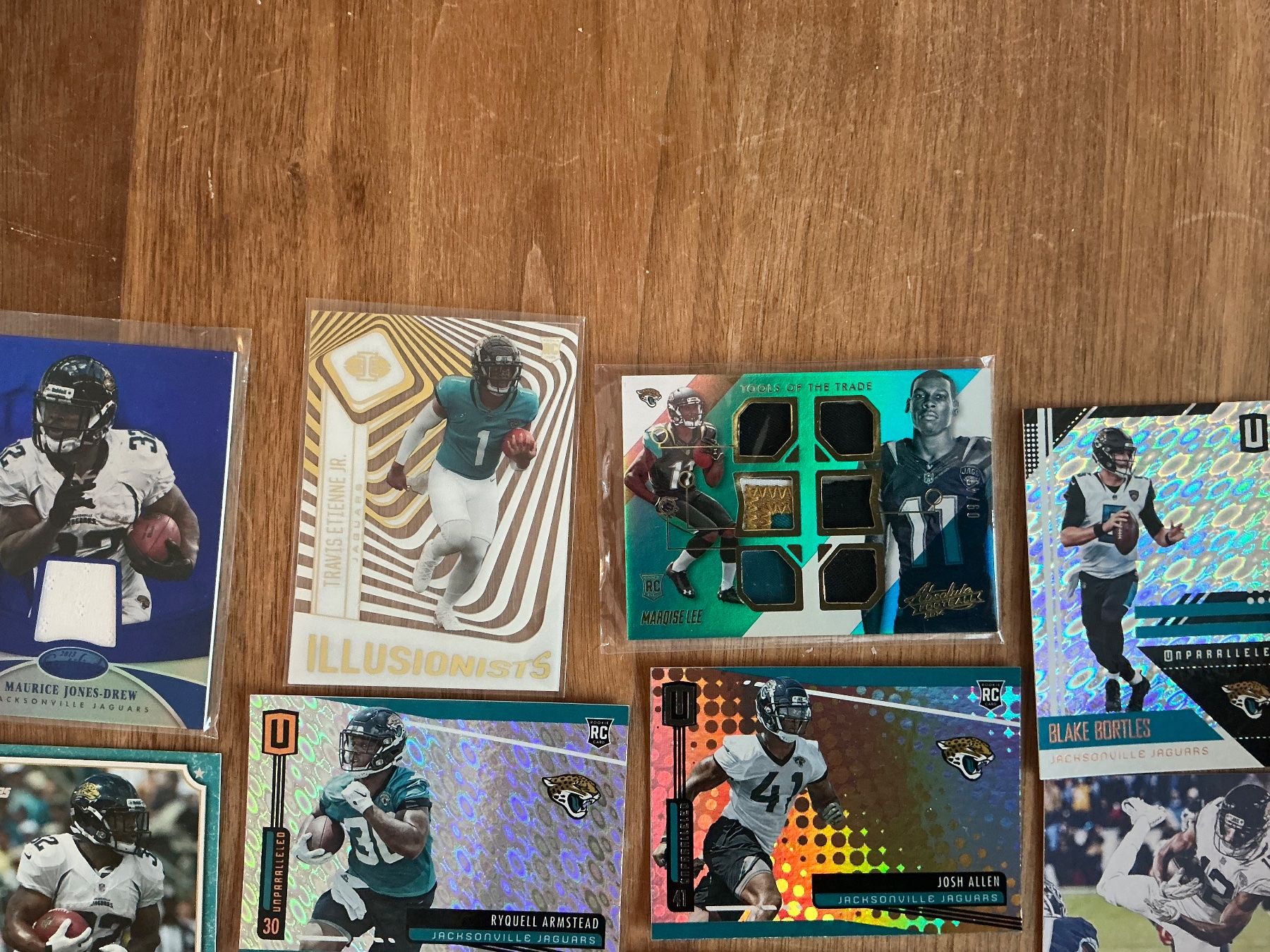 Panini Sammelbilder & Trading cards: 15 NFL Trading Cards der Jacksonville Jaguars Patchkarten – Gebraucht aus Zürich von Candid85 3