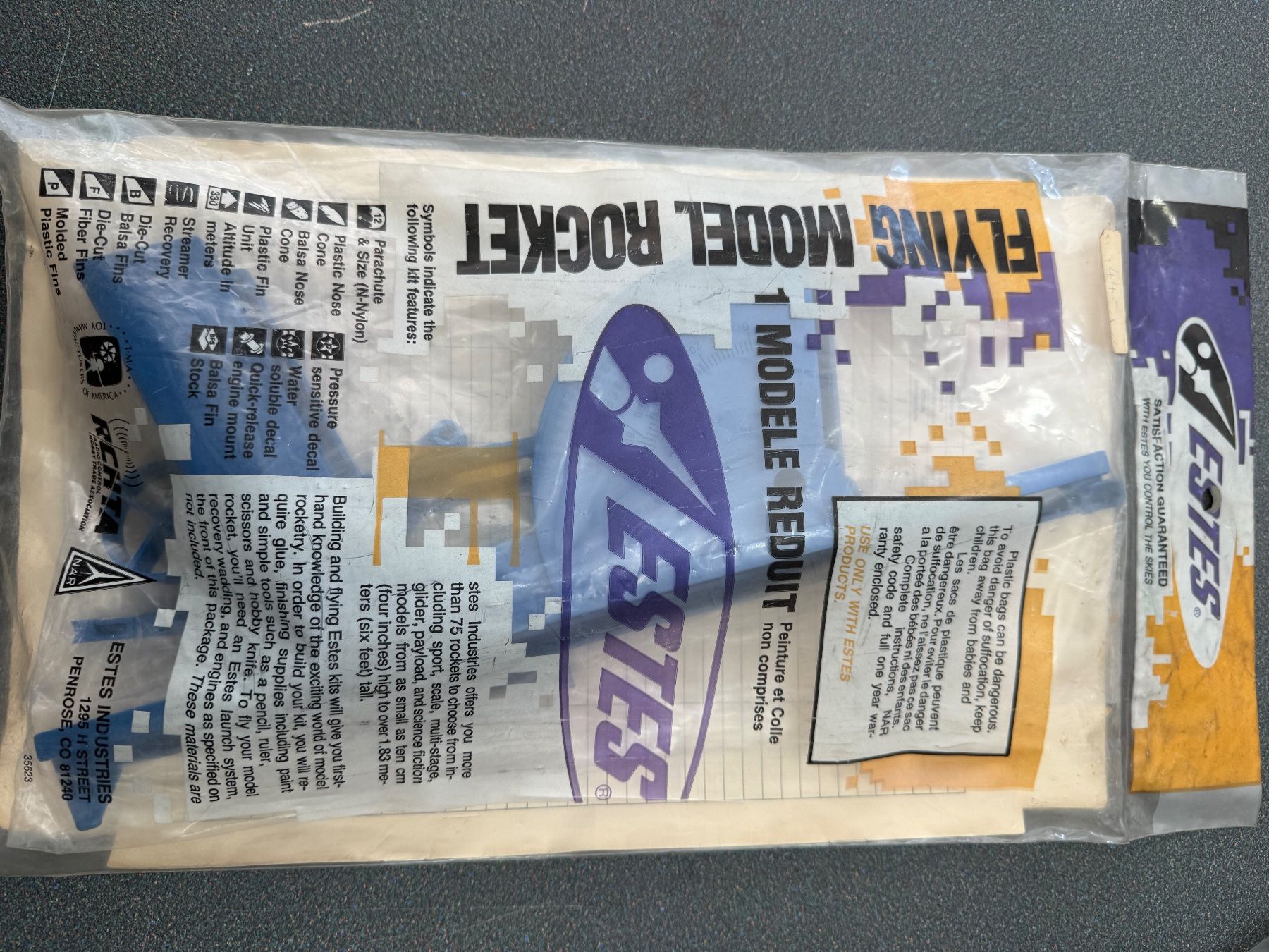 Modellismo RC: Vintage  Estes Model Rocket sealed – Nuovo (secondo la descrizione) da Chiasso venduto da Carrara-Modellismo