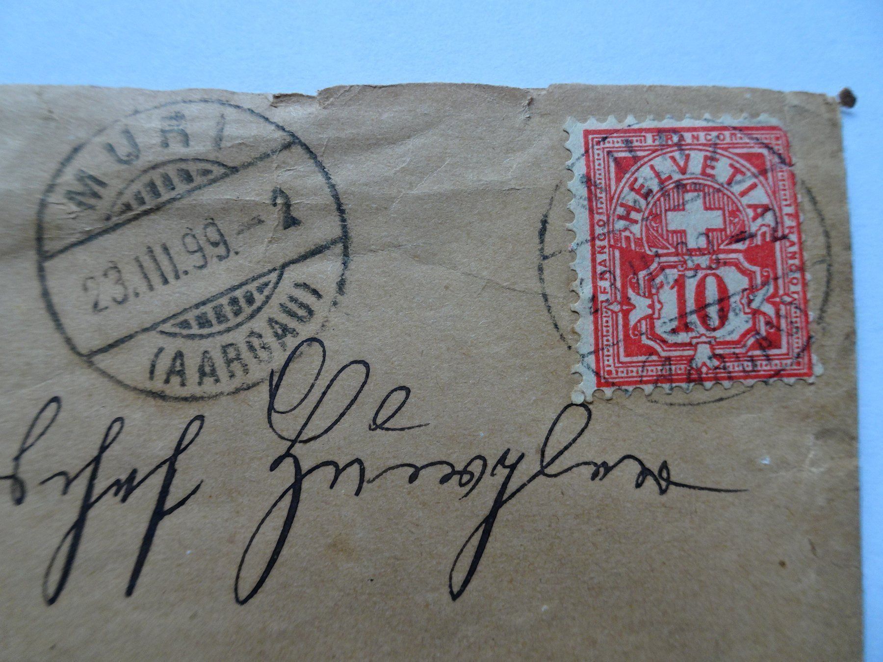 Ansichtskarten: 1899 – Gebraucht aus Aadorf von Chnorli-Furz 1