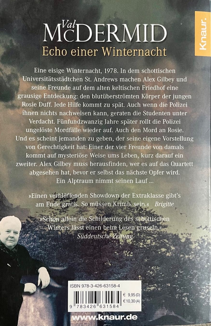Bücher: ECHO EINER WINTERNACHT - VAL MC DERMID - TASCHENBUCH - NEU – Gebraucht aus Buchs AG von fischli610 1